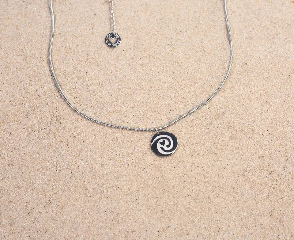 snake damenkette "two waves one love"